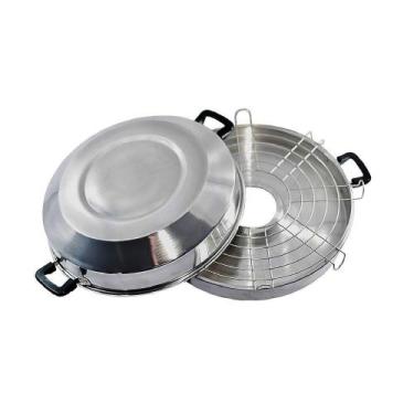 Imagem de Churrasqueira Premium De Fogão Gás Portátil Alumínio 30cm - Fundição G