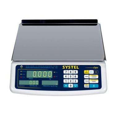 Imagem de Balança Systel Clipse 30kg Branca - Bateria