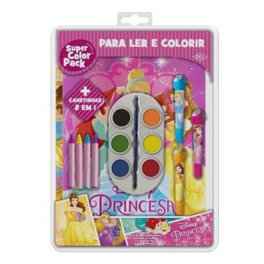 Imagem de Livro - Disney - Super Color Pack - Princesas
