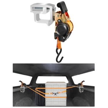 Imagem de Braçadeiras de carcaça de caminhão com alças retráteis, compatíveis com Ford Chevy Ram Sierra Dodge Dakota Ram 1500 2500 3500 F150 F250 para tampas de montagem, cobertura de carcaça de campista 1 peça