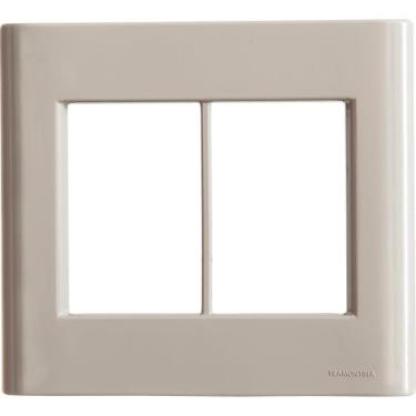 Imagem de Placa 6 Postos 4x4 Tramontina Giz Fendi Soft Touch sem Suporte