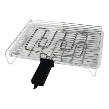Imagem de Churrasqueira Elétrica Cotherm 1200w Pra Já Aco Inox 1181 Bandeja Alum