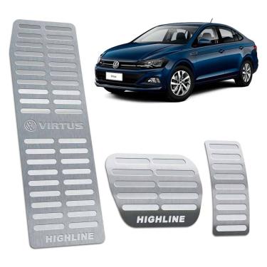 Imagem de Descanso + Pedaleira Virtus Highline 2018/2020 Prata