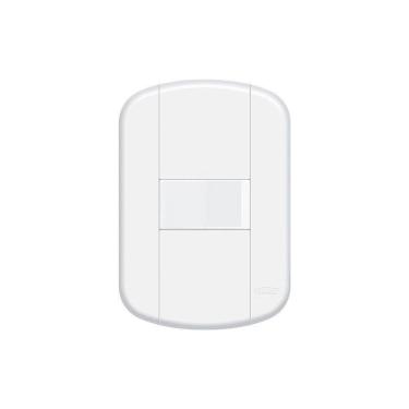 Imagem de Interruptor Simples Fame Blanc+ Com Placa 4x2 Branco