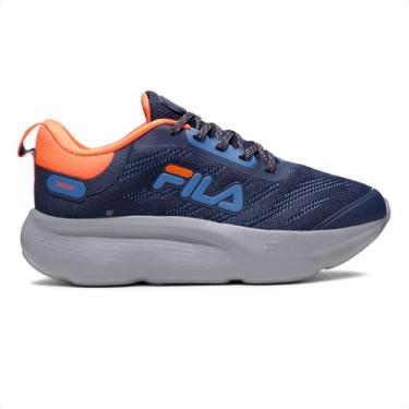 Imagem de Tênis Fila Maxxi Infantil (Marinho/Laranja, BR, Criança de 9 a 12 anos, Numérico, 36)