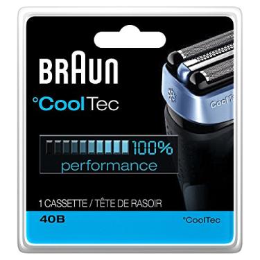 Imagem de Braun CoolTec 40B Cabeça de substituição de folha e corte, compatível com barbeador CoolTec