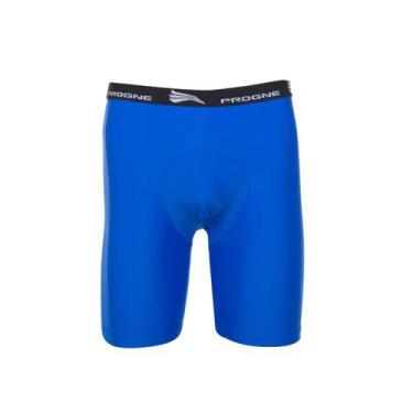 Imagem de Bermuda Térmica Segunda Pele Compressão Masculina Progne, Azul, P