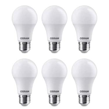 Imagem de Kit 6 Lâmpada Econ. Led Bulbo E 27 9w 3000k Br Quente Osram Cor Da Luz