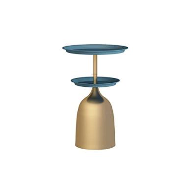 Imagem de Mesa lateral, mesa lateral de sofá, mesa lateral redonda, bandeja moderna de ferro forjado, pequena mesa de centro, sala de estar, escritório, sofá, decoração lateral, mesa de canto, quarto, mesa de