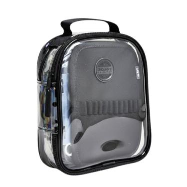 Imagem de Estojo Escolar Versátil (Crystal - Transparente, Preto)