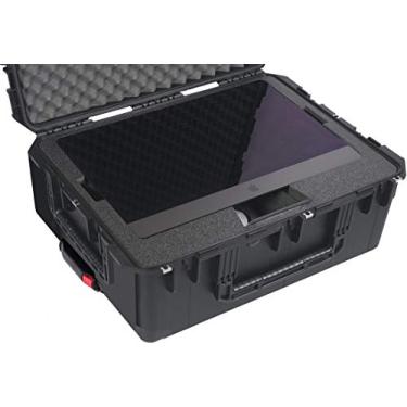 Imagem de Case Club Capa de transporte para iMac Pro de 27 polegadas aprovada por companhias aéreas – Também serve para teclado e acessórios – Compacto, enrolável, bloqueável, impermeável, capa rígida