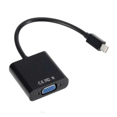 Imagem de Cabo Adaptador Conversor Mini DisplayPort para VGA - 15cm (Mini DisplayPort M X VGA F) - JC-CB-MVGA