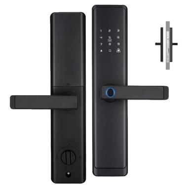 Imagem de Fechadura Eletronica Digital Wifi App Celular Chave Cartao Smartphone Celular Segurança Residencial Alarme Proteçao