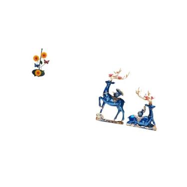 Imagem de Fenteer Elegante Porta-toalhas de Papel em Formato de Rena com Suporte para Toalhas de Papel, Suporte Vertical Antiderrapante para Lenços de Papel E Estátua D