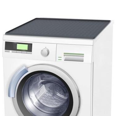 Imagem de Capa superior de lavadora e secadora de 60 cm × 19 cm protetor superior de silicone para máquina de lavar roupa à prova de poeira capa superior de secadora dobrável protetor superior seguro para