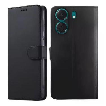 Imagem de Capa Carteira Flip e Película 3D Para Xiaomi Poco C65 - XS Acessórios,