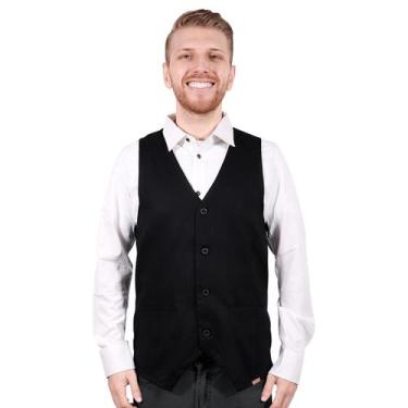 Imagem de Colete Unissex Para Garçom Garçonete Ajustável 100% Algodão Uniforme R