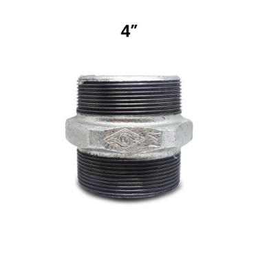 Imagem de Niple Duplo Galvanizado 4'' - H-MECH