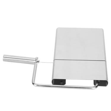 Imagem de VINGVO Fatiador de Queijo, Fatiadores de Queijo Para Em Bloco 430 Aço Inoxidável + Faca de Com Fio de Corte 304 Com Linhas de Corte Para Cortar Manteiga, Pão, Bolo, Presunto, Morango,