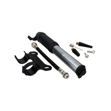 Imagem de Bomba para Encher Pneu de Bicicleta Presta e Schrader com Agulha para Bola e Bico de Colchao Compacta e Facil de Usar Com Mangueira