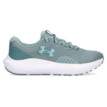 Imagem de Under Armour Tênis de corrida feminino Charged Surge 4, (323) Serpentina/azul jaspe/serpentina metálica, 40