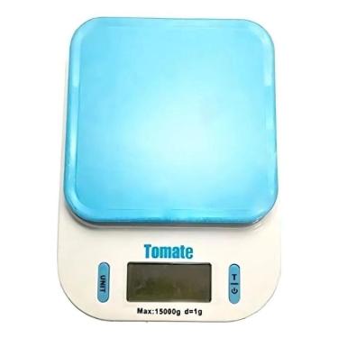 Imagem de 2X Balança De Cozinha Digital Tomate Sf-440 Pesa Até 15Kg Az