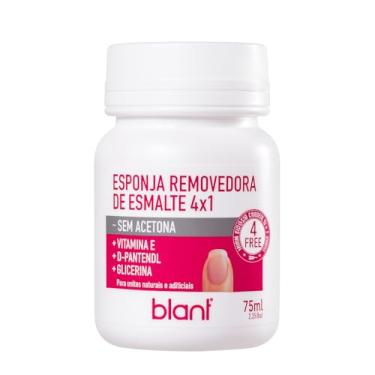Imagem de Esponja Removedora de Esmalte 4x1 75ml – Blant Cosméticos – Sem Acetona, com Vitamina E, D-Pantenol e Glicerina – Remove Esmalte Rápido sem Algodão