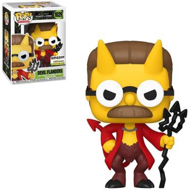 Imagem de Funko Pop The Simpsons 1029 Devil Flanders Glows