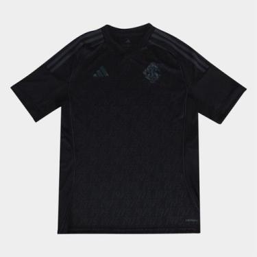 Imagem de Camisa Infantil Internacional III 25/26 s/n Torcedor - Adidas, Preto, 