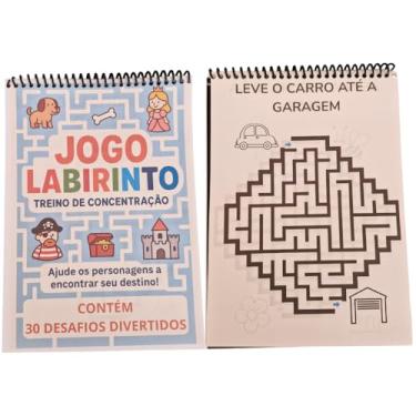 Imagem de Labirinto de Treino Concentração Infantil - Brinquedo Educativo - Jogo para Desenvolvimento Cognitivo