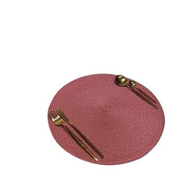 Imagem de Kit Peças Jogo Redondo Sousplat Cozinha Jantar Descanso De Prato Sousplat Cozinha(VINHO,4 PEÇAS)