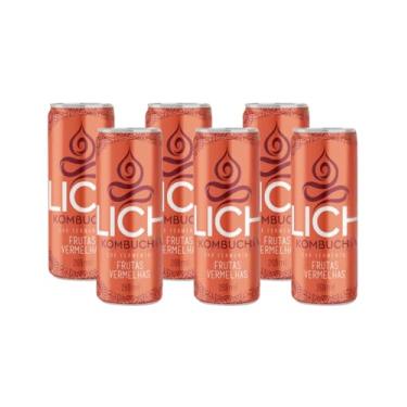 Imagem de Lich Kombucha, Lich Kombucha Frutas Vermelhas - Pack Com 6 Unidades 269ml