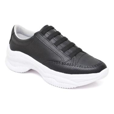 Imagem de Tenis Casual Feminino Chunky Confortável E Leve Polo Blu, Preto, 34 BR