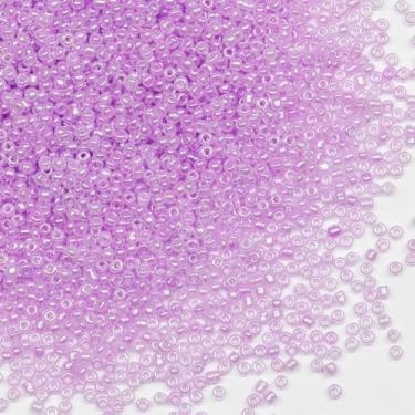 Imagem de Grânulos de sementes roxos claros de 2 mm para fabricação de joias, cerca de 18880 gramas, cerca de 18880 peças, artesanato de vidro 12/0 para fazer brincos, pulseiras, pingentes, joias de cintura