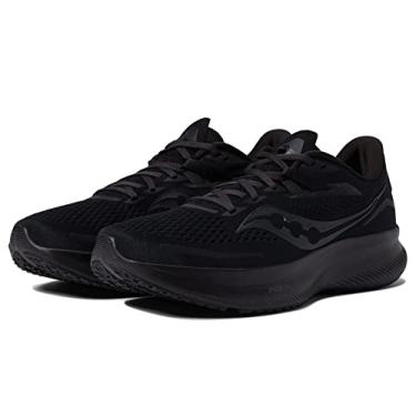 Imagem de Saucony Tênis de corrida masculino Ride 15, Preto/Preto/Preto, 13
