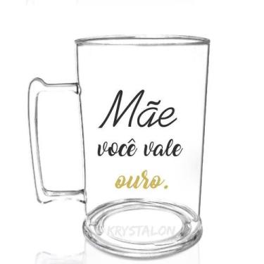 Imagem de Caneca Chopp Personalizada Para Dia Das Mães - Vale Ouro - Krystalon