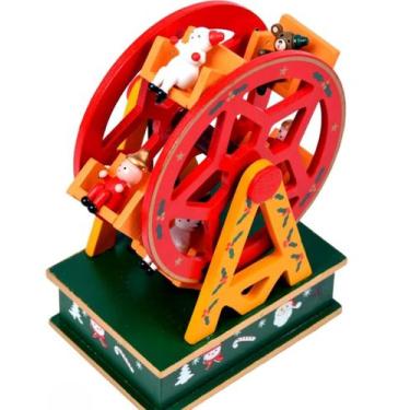 Imagem de Roda Gigante Natalina Caixa de Musica Movida a Corda - Merry