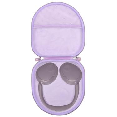 Imagem de Capa de fone de ouvido para fones de ouvido sem fio JLab JBuds Lux ANC – Estojo para armazenamento de viagem (roxo claro)