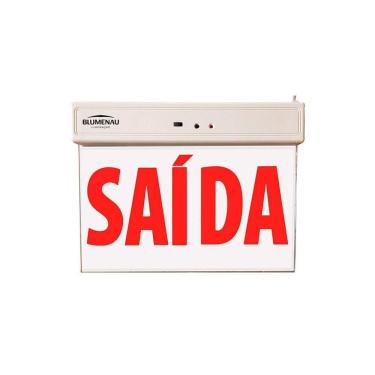 Imagem de Placa De Saída De Emergência Blumenau 1w Bivolt