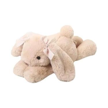 Imagem de Brinquedo De Pelúcia Simulado De Coelho Tímido De 35cm, Almofada De Ca