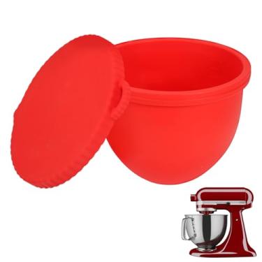 Imagem de Forros de tigela de silicone para misturadores de cabeça inclinada KitchenAid, inserções de tigela de mistura com tampas, acessórios de misturador de substituição, 1 peça