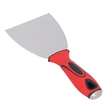 Imagem de Garosa Raspador de Tinta de Aço Inoxidável Lâmina de 4 Polegadas Com Alça de Borracha Macia, Raspador de Metal Versátil para Remoção de Tinta de Massa de Janela, Aplicação de Papel de Parede e