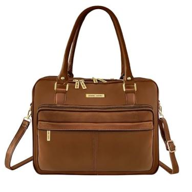 Imagem de Bolsa Pasta Notebook Exclusiva Feminina Masculina Tenha Mais Organização e Elegância em Movimento (Cafe)