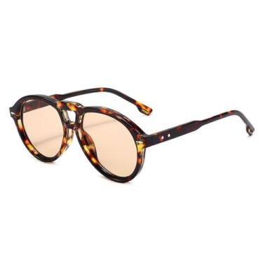 Imagem de HCHES Óculos de Sol Grandes de Luxo com Proteção UV400, Estilo Retrô, para Homens e Mulheres, Ideais para Dirigir e Praticar Esportes ao Ar Livre (2 unidades)