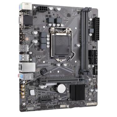 Imagem de Zyyini Placa-mãe H410M V3 S2 M ATX, Placa-mãe para Jogos LGA 1200 2xDDR4 DIMM 64GB, PCIe 3.0 X16, Soquete M.2, SATA III, USB3.2 Gen1, para Núcleo de 10ª Geração