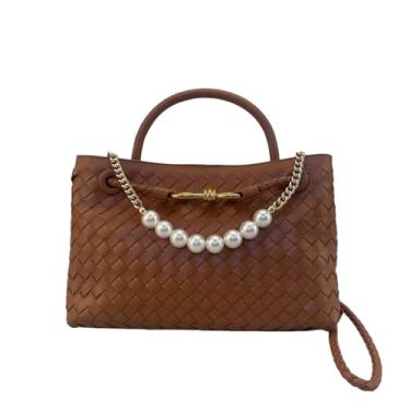 Imagem de VKUOO Bolsa tiracolo de couro KUOO, Marrom, Medium, Transversal