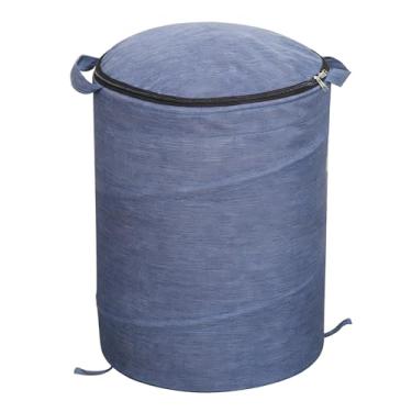 Imagem de Greensen Caixa de Armazenamento de Brinquedos Com Tapete de Brincar, Organizador de Grande Capacidade para Blocos de Montar e Pelúcias, Com Alças Resistentes e Tampa Dupla Com Zíper (Azul)