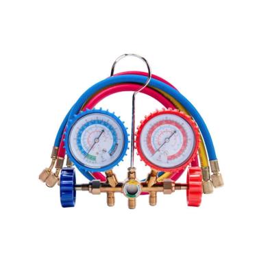 Imagem de Kit Manifold com Visor e Jogo de Mangueira 90cm Dugold DG5MF-SPLITF