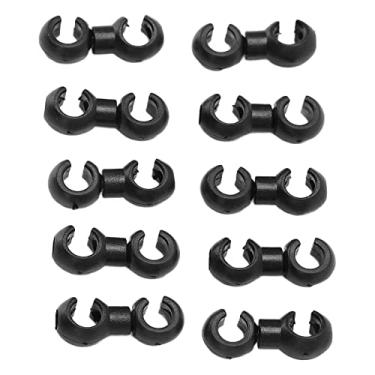 Imagem de KIMISS 10 PCS Fivela de Clipes de Cabo de Freio de Bicicleta, Fivela de Cubo de Algema Leve para Mangueira de Freio e Tubo de Linha, Solução de Armazenamento Ble para Manutenção de Bicicletas