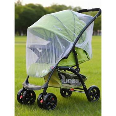 Imagem de Capa universal de mosquito para carrinho de bebê, proteção de malha densa para transporte de bebê, viagens ao ar livre